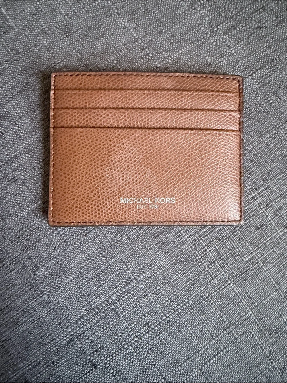 Michael Kors Tan Saffiano Leather Card Holder